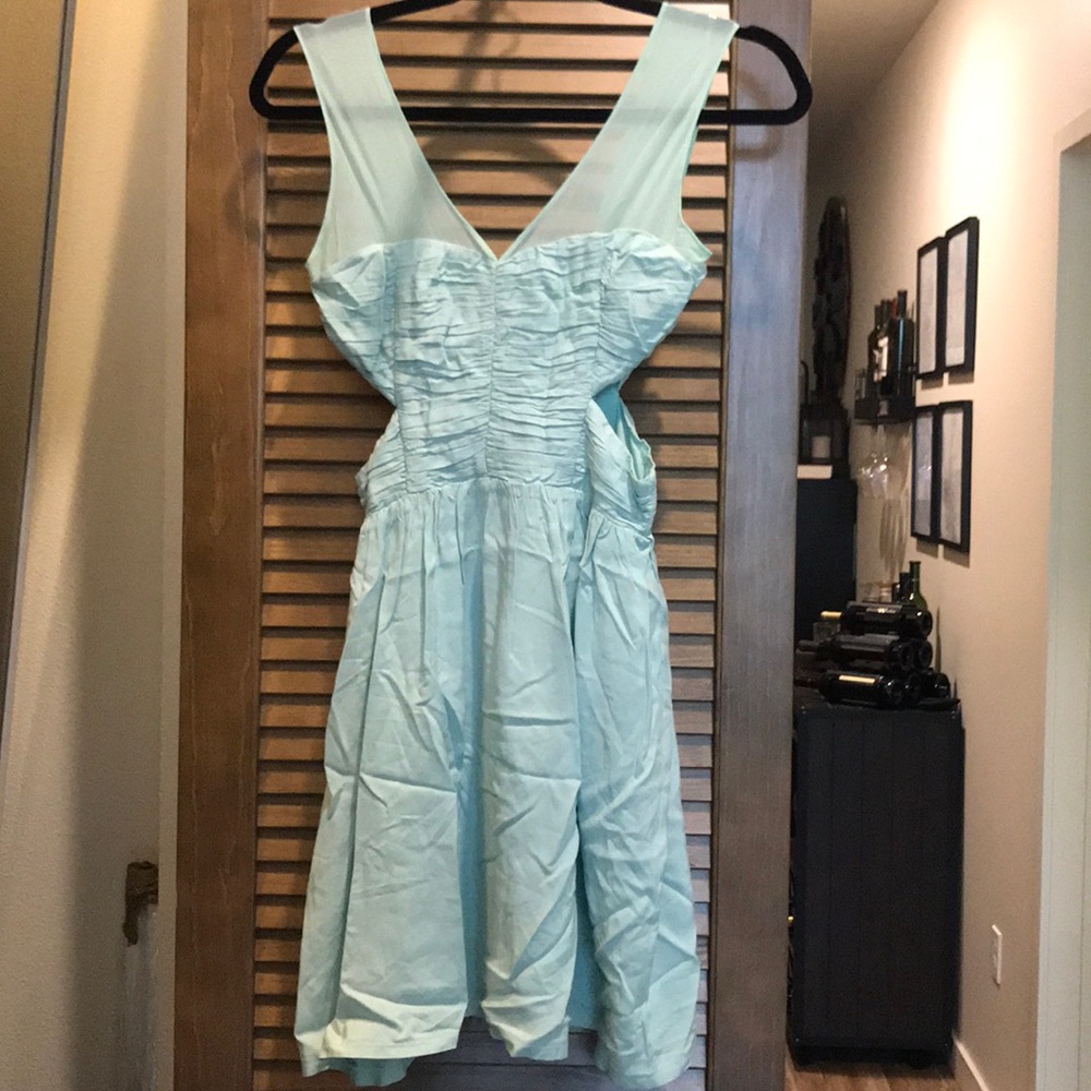 Mint Green Cut Out Dress